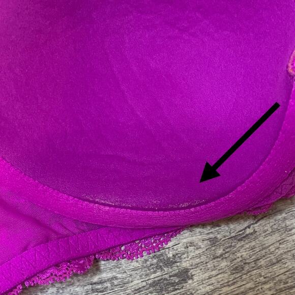 Victoria's Secret Dream Angels Lightly Lined Demi Bra 32D Pink / Purple - Picture 5 of 12